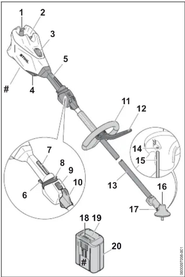 STIHL FSA 135 R - Motorzeis en accu - 1