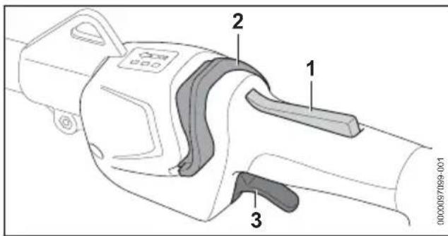 STIHL FSA 135 R - Accendere il decespugliatore a motore - 1