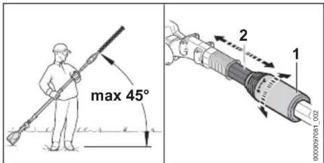 STIHL HLA 66 - Steellenge instellen (HLA 86) - 1