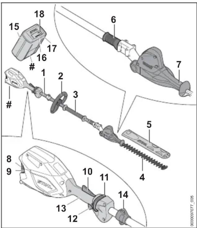 STIHL HLA 66 - Heggensnoeier STIHL HLA 66 en accu - 1