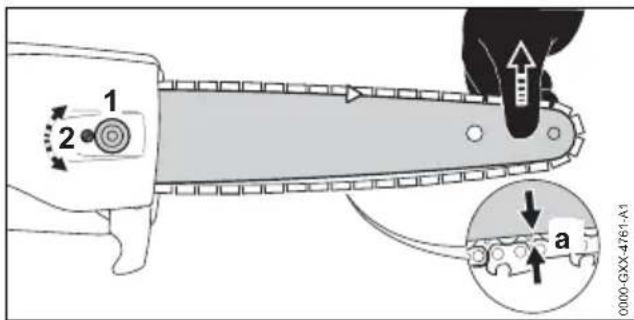 STIHL HTA 66 - Tension de la chaine - 1