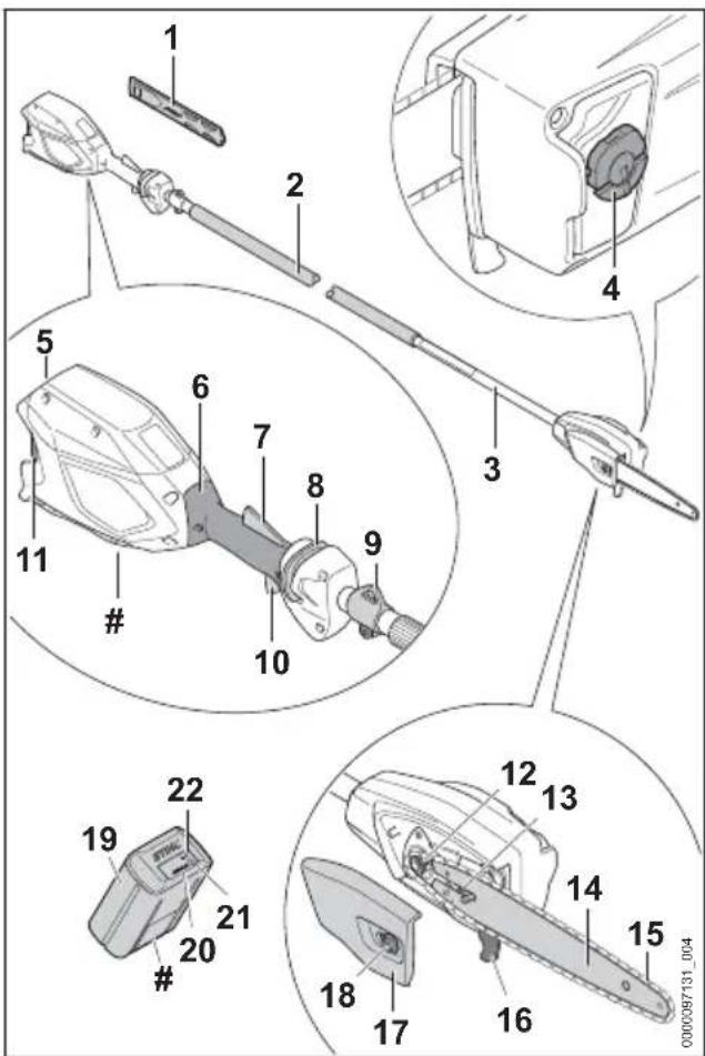 STIHL HTA 66 - STIHL HTA 66 Pole Pruner and Battery - 1