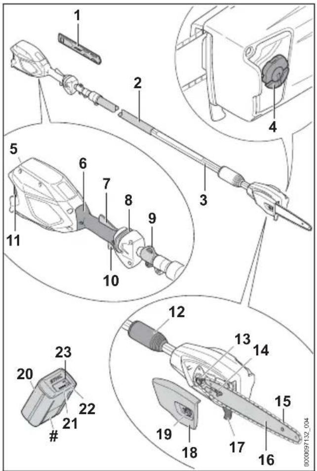 STIHL HTA 66 - STIHL HTA 86 Pole Pruner and Battery - 1