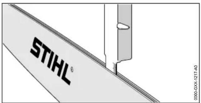 STIHL HTA 66 - Controllo della spranga di guida - 1