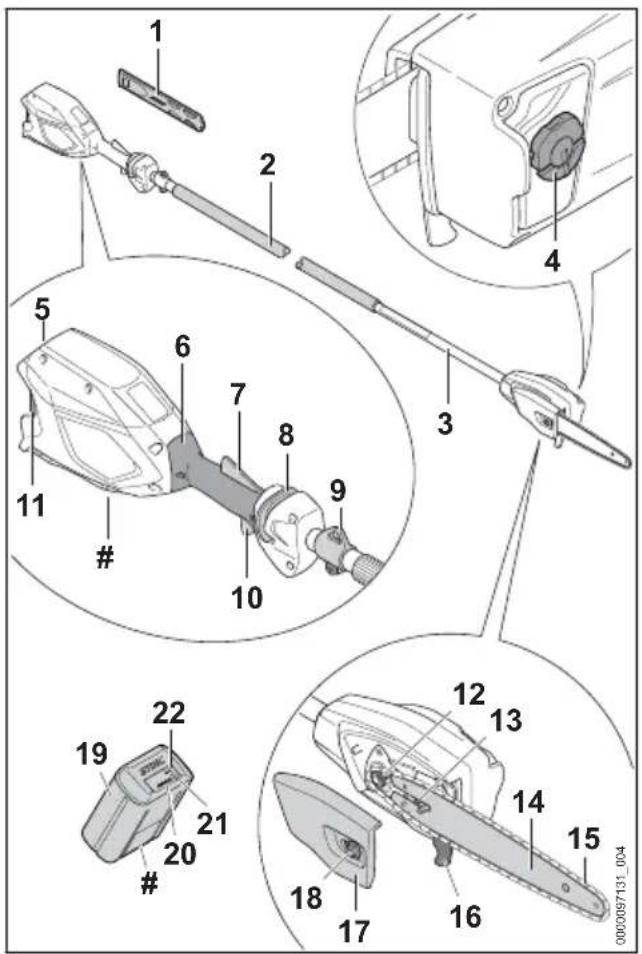 STIHL HTA 66 - Sramatore lungo STIHL HTA 66 e batteria - 1