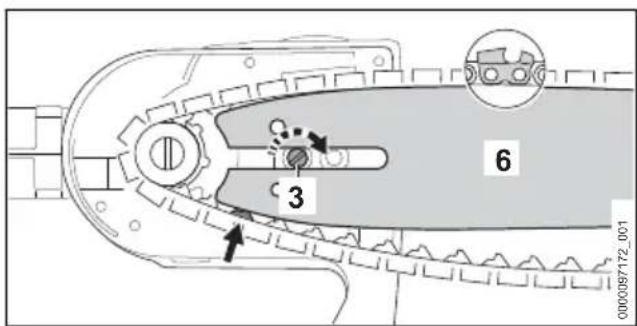STIHL HTA 66 - Führungsschiene und Sägekette anbauen - 4