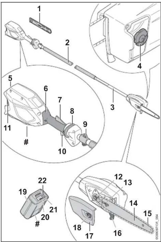 STIHL HTA 66 - Perche élagueur STIHL HTA 66 et batterie - 1