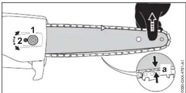 STIHL HTA 66 - Tensioning the Saw Chain - 1
