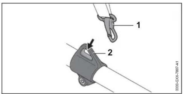 STIHL HTA 66 - Tenere e guidare lo sramatore lungo - 1