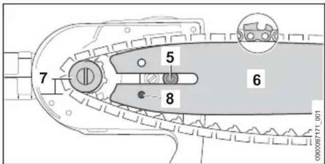 STIHL HTA 66 - Führungsschiene und Sägekette anbauen - 3