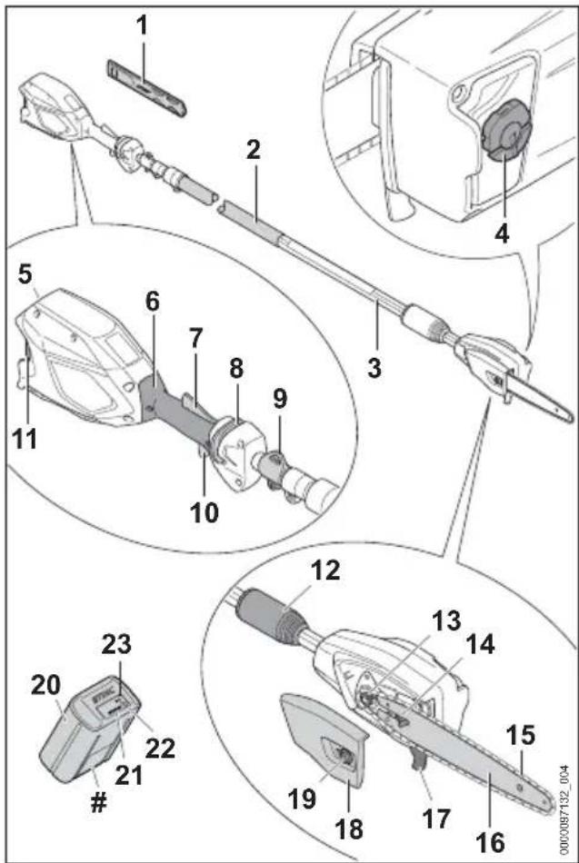 STIHL HTA 66 - Sramatore lungo STIHL HTA 86 e batteria - 1