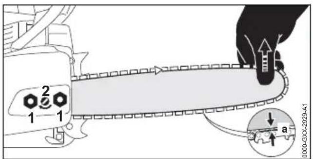 STIHL MS 400 CM - Sägekette spannen - 1