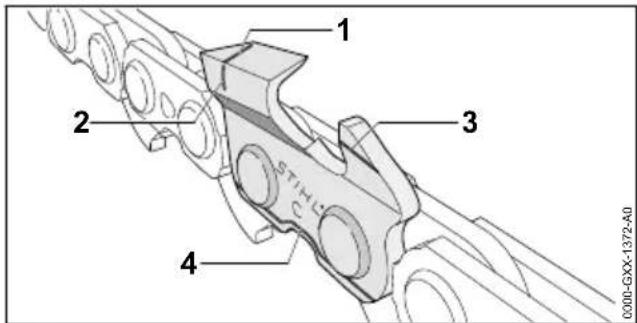 STIHL MS 400 CM - Contrôle de la chaîne - 2