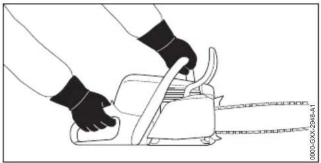 STIHL MS 400 CM - Motorsäge halten und führen - 1