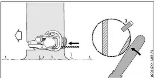 STIHL MS 400 CM - Attaque en mortaise - 4