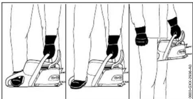 STIHL MS 400 CM - Mise en route du moteur - 3