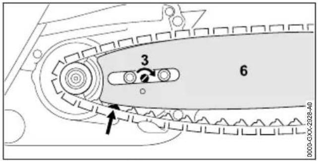 STIHL MS 400 CM - Führungsschiene und Sägekette anbauen - 4