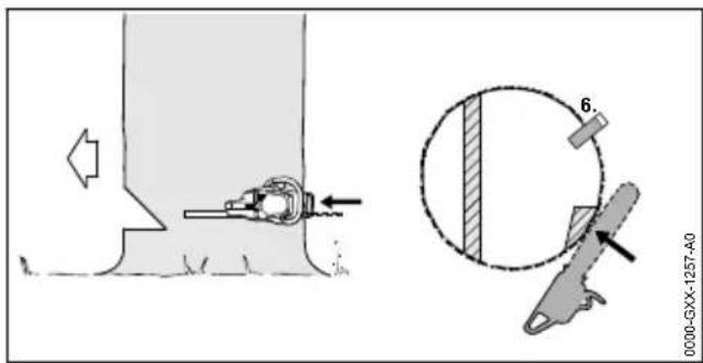 STIHL MS 400 CM - Attaque en mortaise - 6