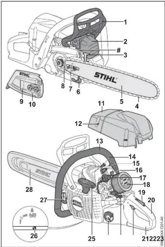 STIHL MS 400 CM - Tronçonneuse - 1