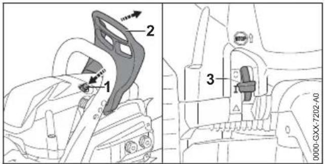 STIHL MS 400 CM - Avviare il motore - 1