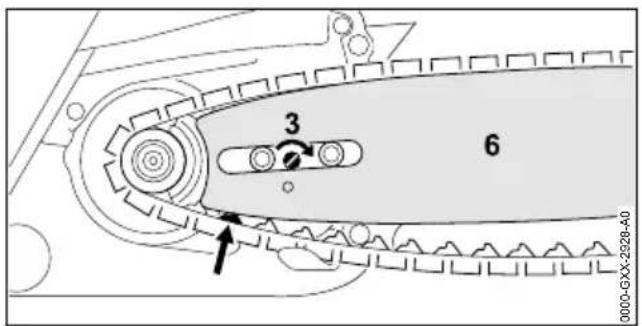 STIHL MS 400 CM - italiano 6 Assemblaggio della motosega - 3