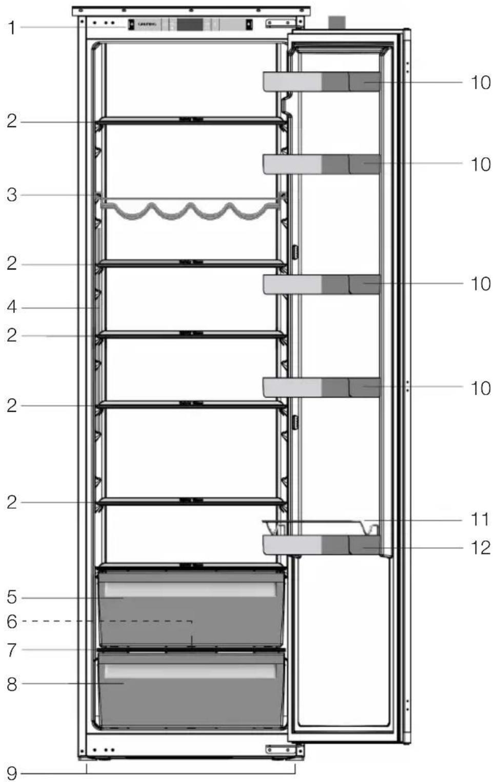 GRUNDIG GSMI 25730 N - Kjøleskapet - 1