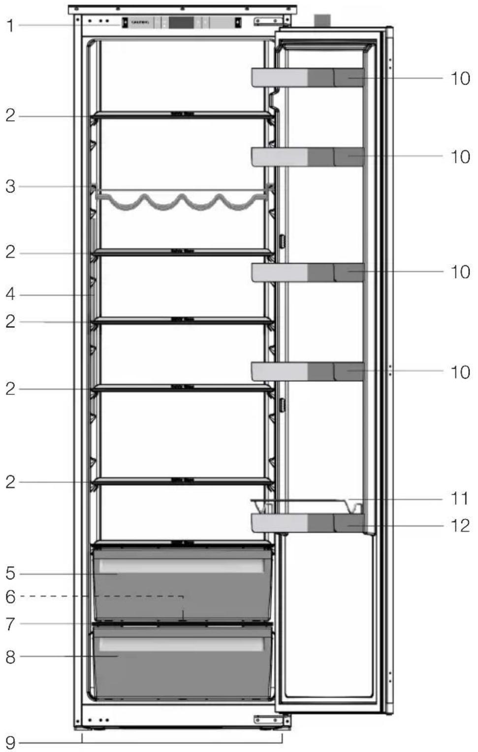GRUNDIG GSMI 25730 N - Il frigorifero - 1