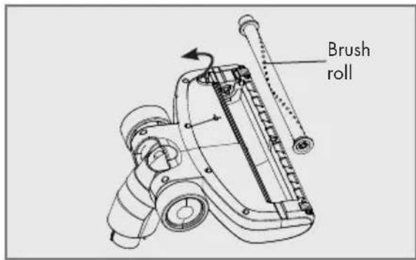GRUNDIG VCH 9632 - Cleaning the turbo brush - 1
