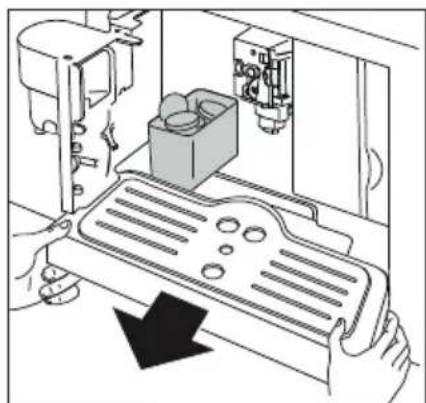GRUNDIG GKI1120X - Rengjøre beholderen til avfallskaffe (Q) - 1