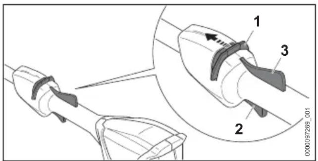 STIHL HTA 86 - Hoogsnoeier inschakelen - 1