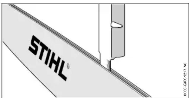 STIHL HTA 86 - Zaagblad controlleren - 1