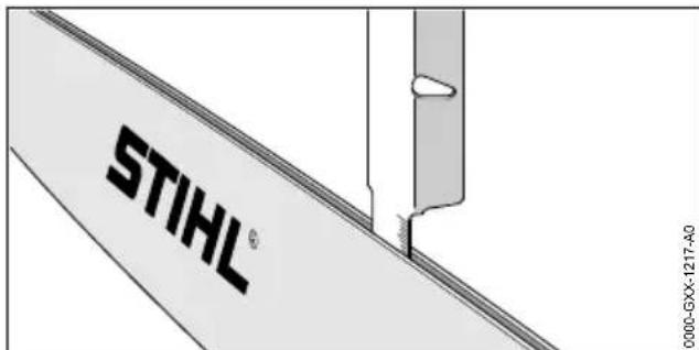 STIHL HTA 86 - Checking the Guide Bar - 1