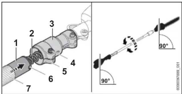 STIHL HTA 86 - Assemblare lo sramatore lungo (HTA 86) - 1