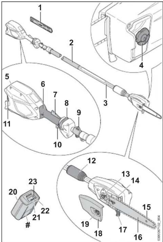 STIHL HTA 86 - Hoogsnoeier STIHL HTA 86 en accu - 1