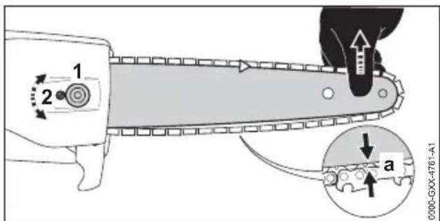 STIHL HTA 86 - Tensioning the Saw Chain - 1