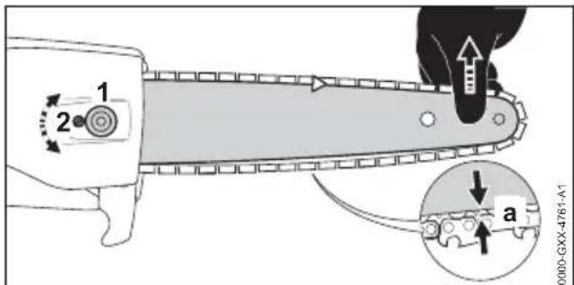 STIHL HTA 86 - Zaagketting spannen - 1