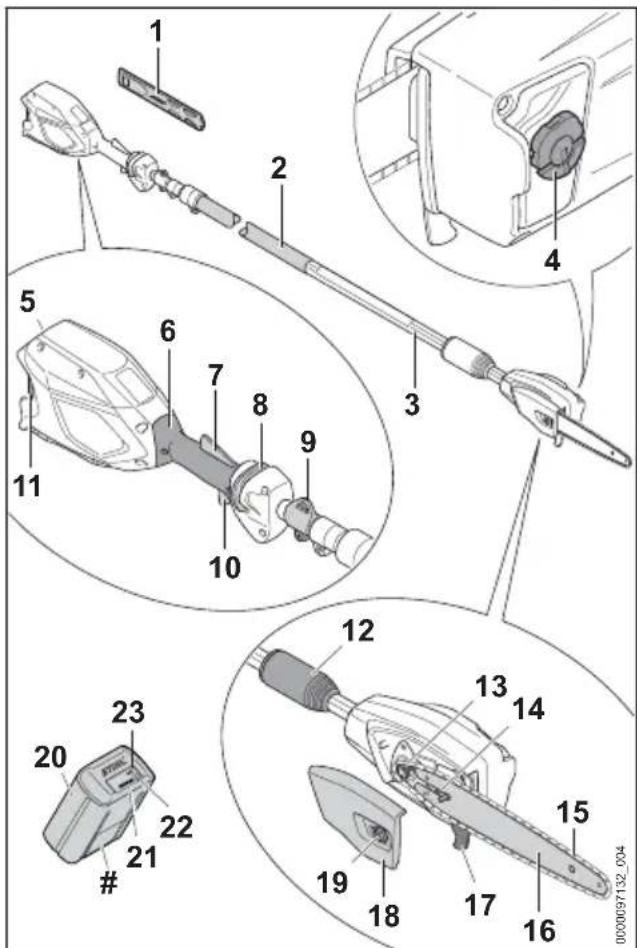 STIHL HTA 86 - Hoch-Entaster STIHL HTA 86 und Akku - 1