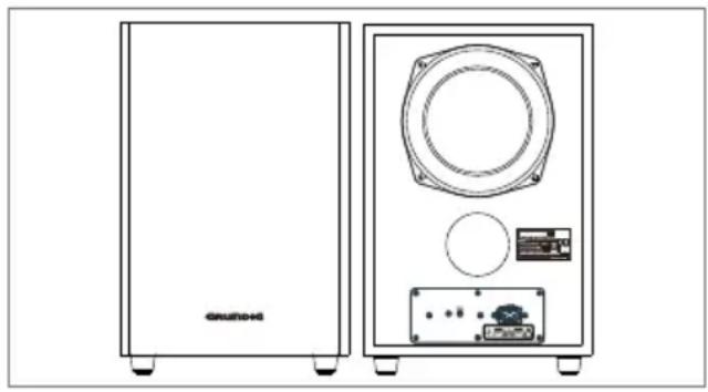 GRUNDIG DSB 990 - Connexion au caisson de basse - 1