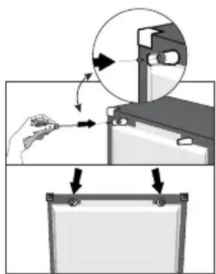 GRUNDIG GKN 26845 FXN - Installation des cales en plastique - 1