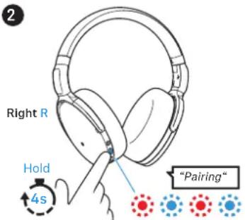 SENNHEISER HD 450SE - Appairer le casque avec un appareil Bluetooth - 2