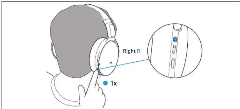 SENNHEISER HD 450SE - Utiliser l'assistant vocal/la composition vocale - 1