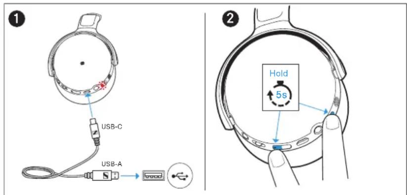 SENNHEISER HD 450SE - Réinitialiser le casque - 1