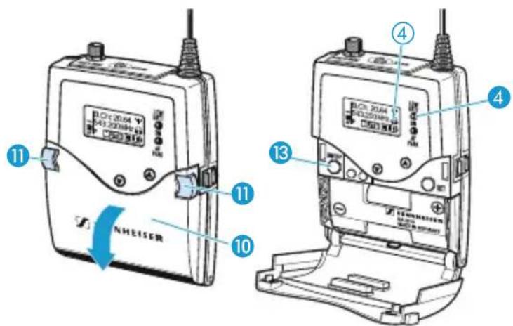 SENNHEISER SK 2250 - Allumer/eteindre l'émetteur de poche - 1