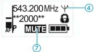 SENNHEISER SK 2250 - Couper le signal audio ou désactiver le signal radio - 3