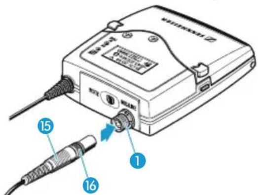 SENNHEISER SK 2250 - Raccorder un cable de microphone ou d'instrument - 1
