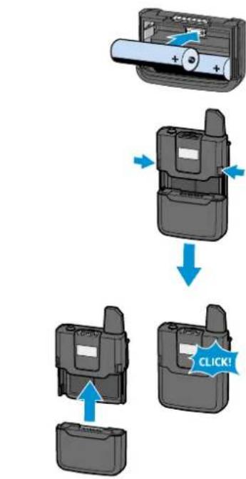 SENNHEISER EWD CI1 SET - Retirer/insérer les piles ou le pack accu optionnel - 2