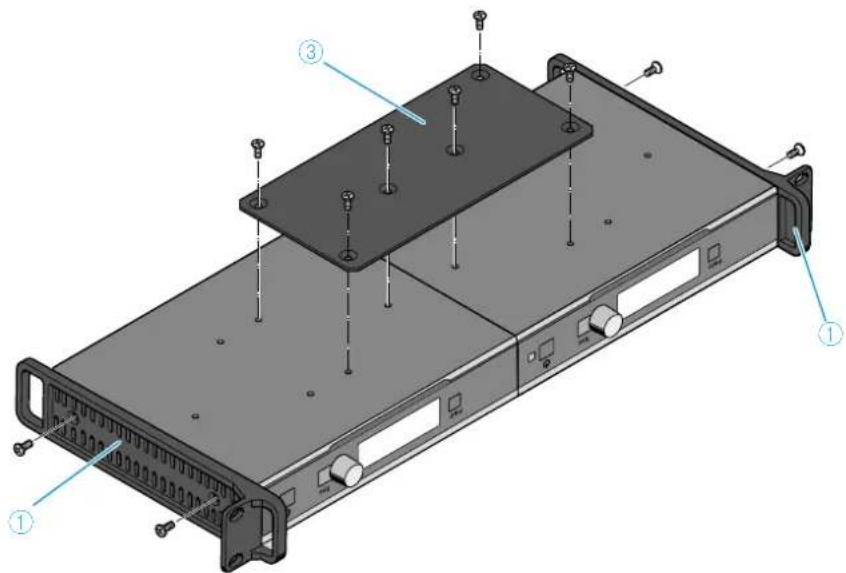 SENNHEISER EWD CI1 SET - Monter deux récepteurs dans un rack - 1