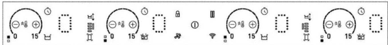 GRUNDIG GIEI638980INH - Bouton de commande de la table de cuisson. - 1