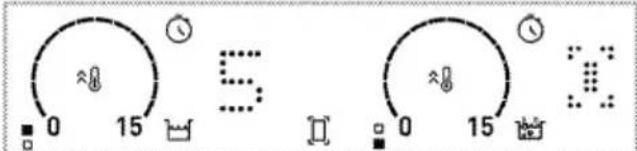 GRUNDIG GIEI638980INH - Allumage de la plaque de cuisson à grande surface pendant qu'une ou les deux plaques de cuisson de gauche fonctionnent Cela varie selon le modèle de l'appareil. Il se peut qu'il ne soit pas disponible pour votre appareil. - 2