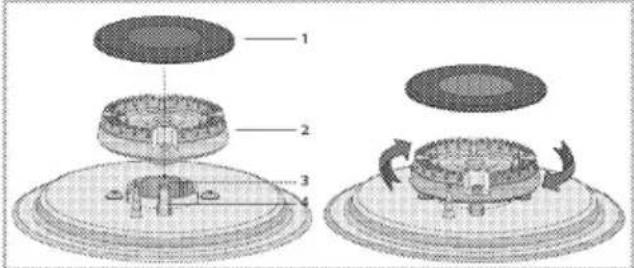 GRUNDIG GIGL6234250 - Сборка горелки - 1